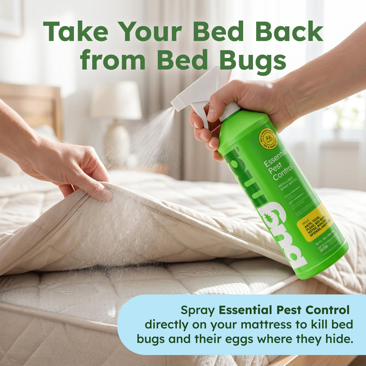 Pet Safe Bed Bug Roach and Ant Killer 64 oz Q24145