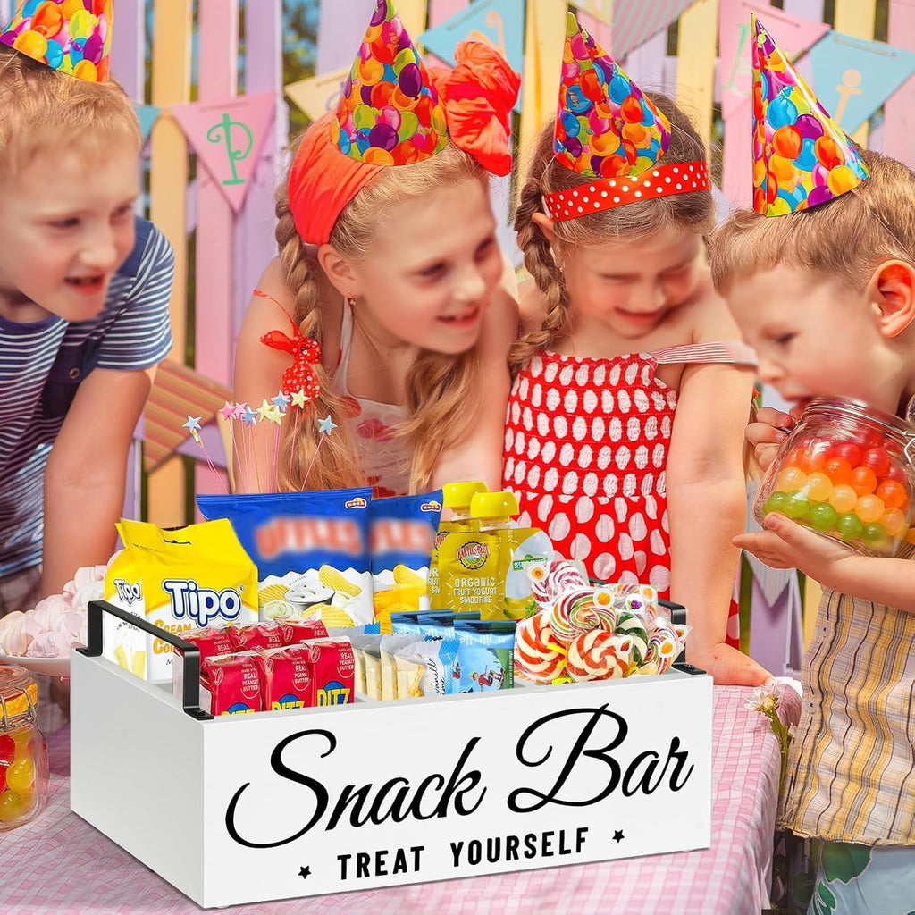Wood 4 Compartment Snack Organizer G138896