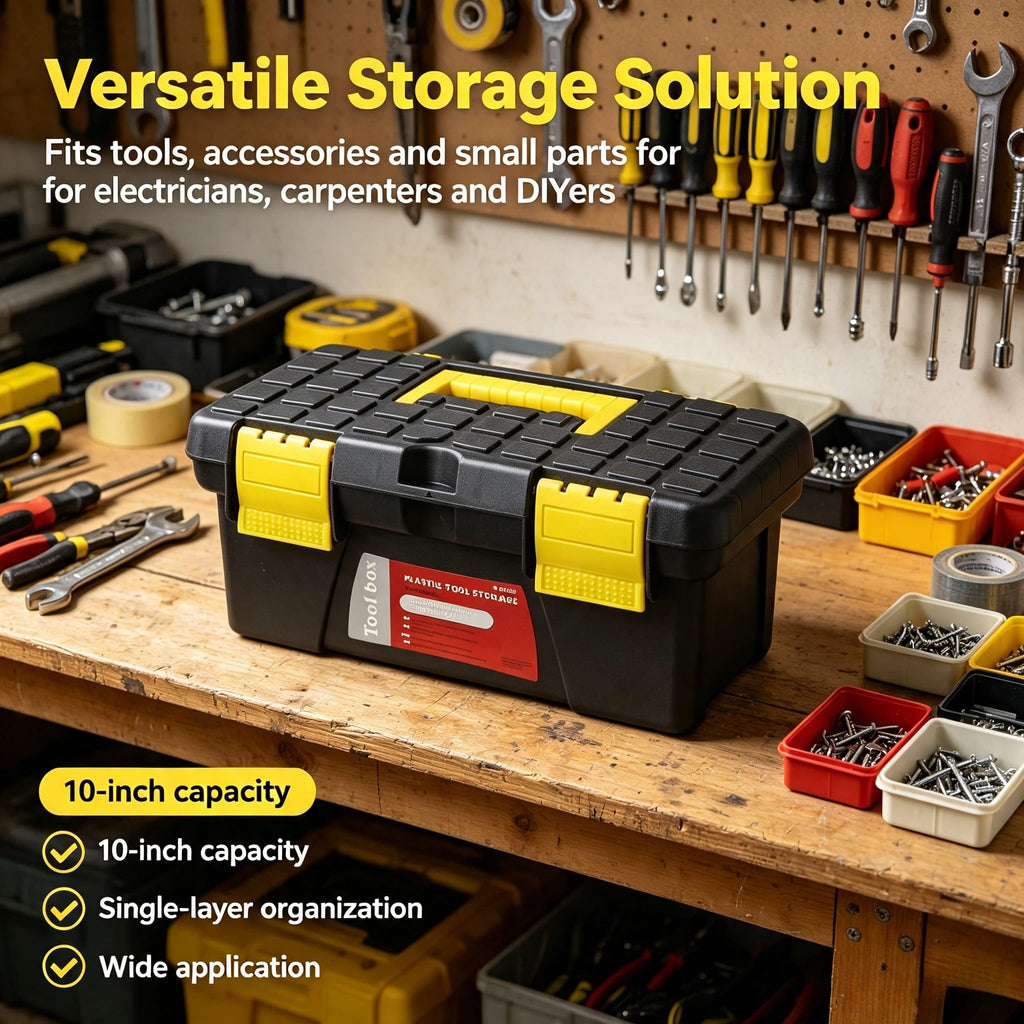 10 Inch Plastic Storage Tool Box Y7286