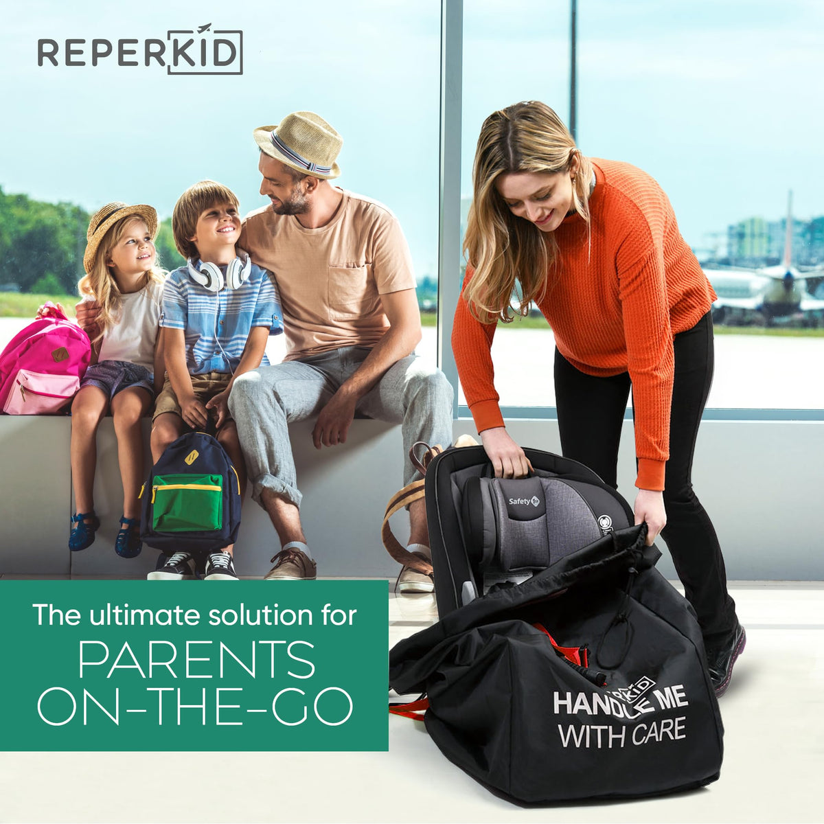 Car Seat Travel Bag with Backpack Straps H30202