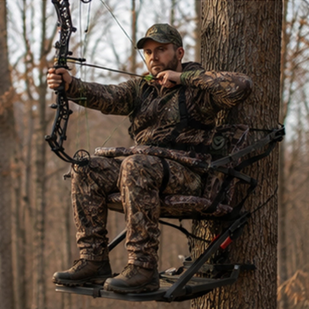 Climbing Tree Stand with Seat and Foot Platform Y751