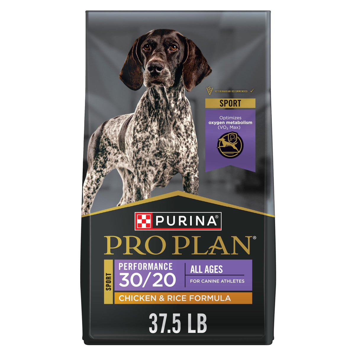 High Protein Dry Dog Food, Chicken, 37.5 lb Bag R68838