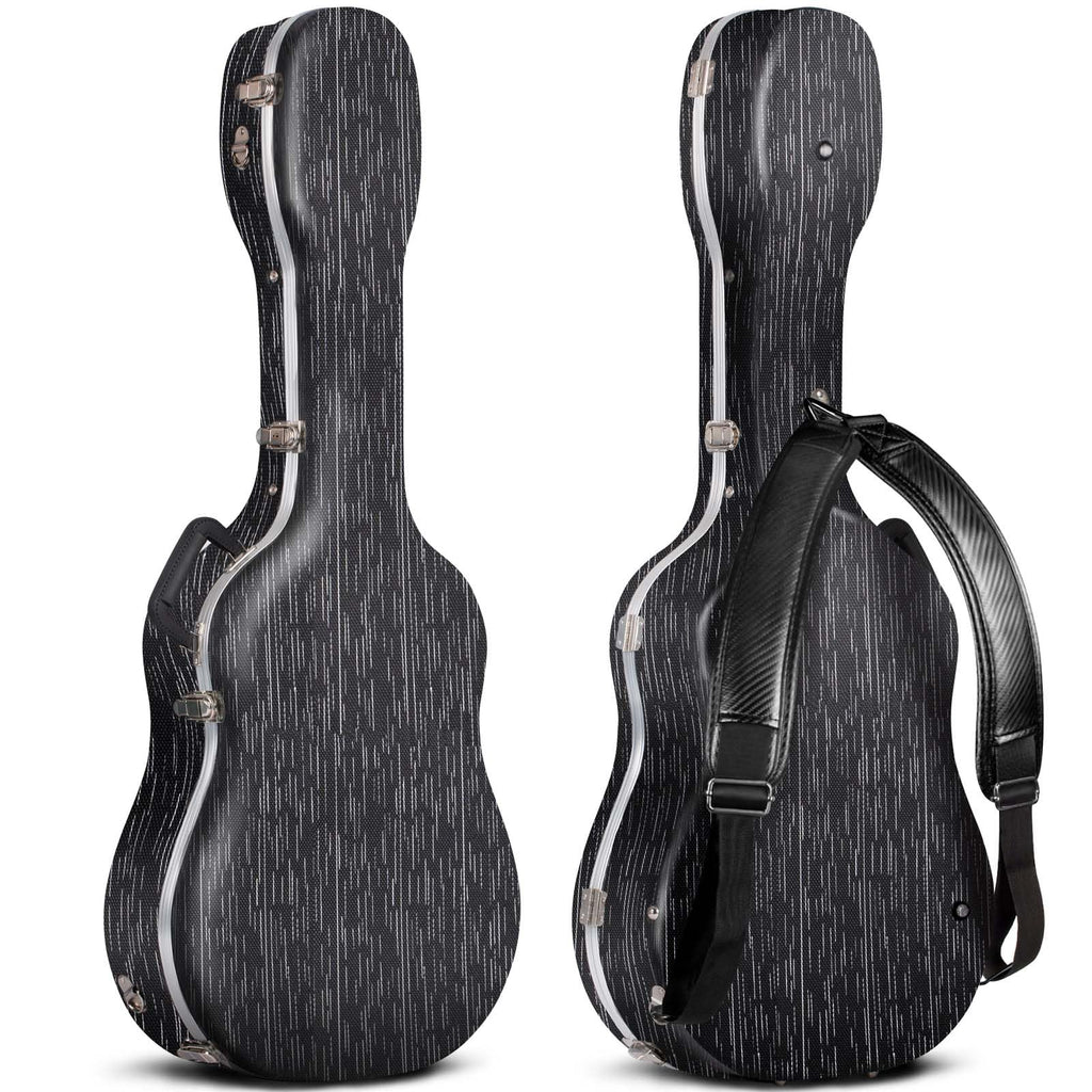 41 Inch ABS Hard Acoustic Guitar Case Black O95958