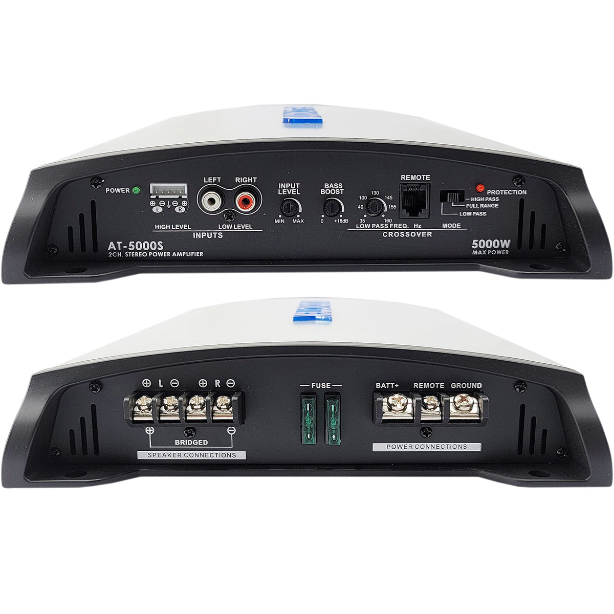 2 Channel Class A/B Car Amplifier, 5000W, 2 Ohm Stable, Bridgeable B839321