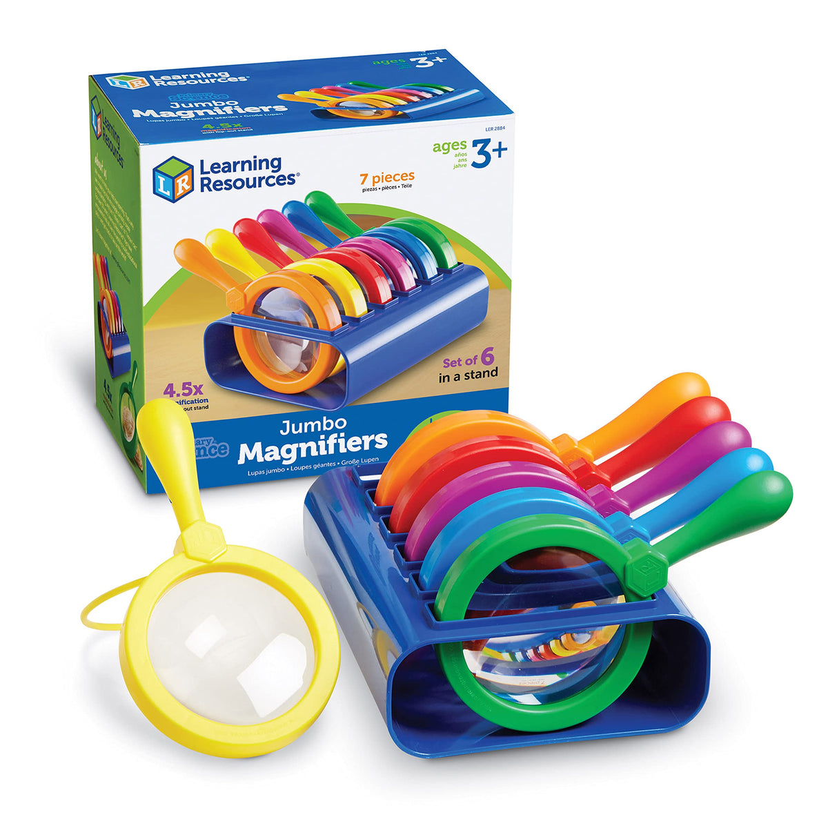 Jumbo Magnifiers with Stand 6 Pieces M779