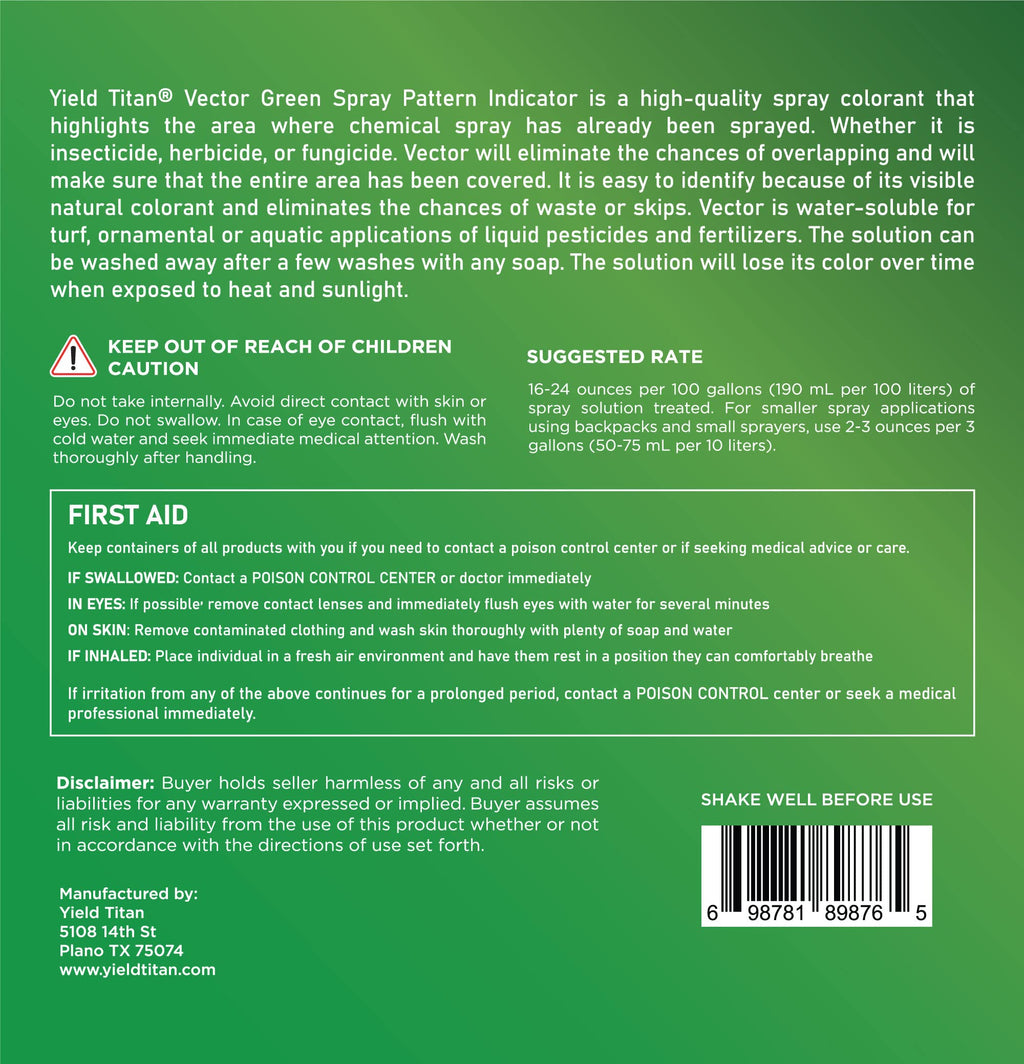 Non-Ionic Surfactant and Spray Pattern Indicator 8oz Each J646
