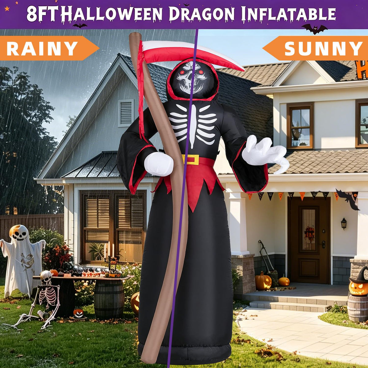 8FT LED Inflatable Outdoor Yard Decor R345