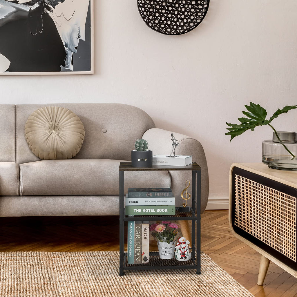 3 Tier End Table with Wheel Y128