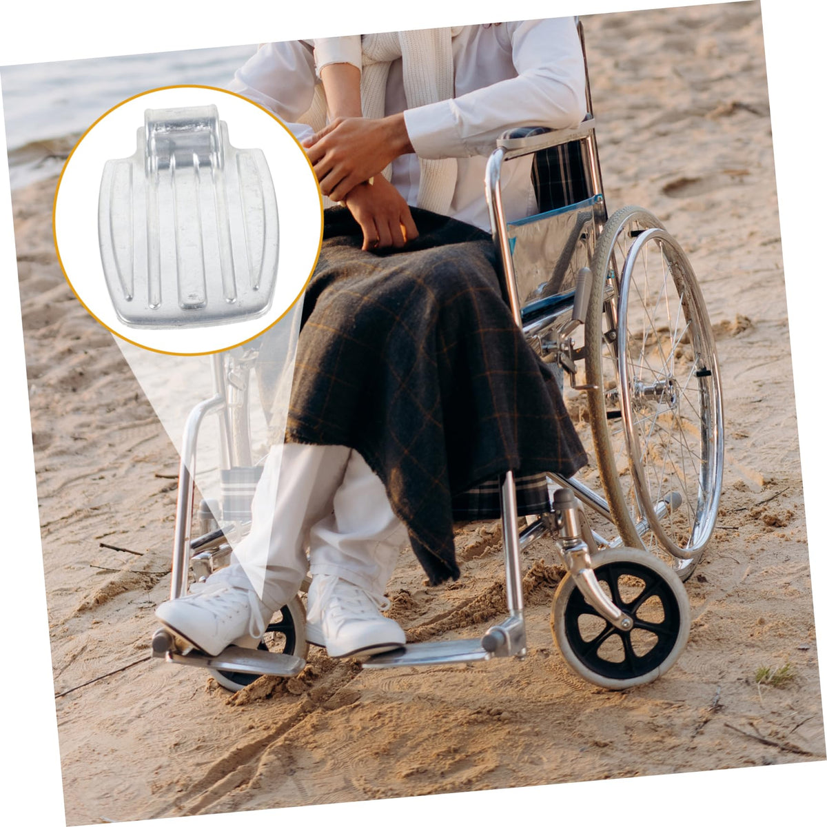Heavy Duty Wheelchair Foot Rest Pad L568