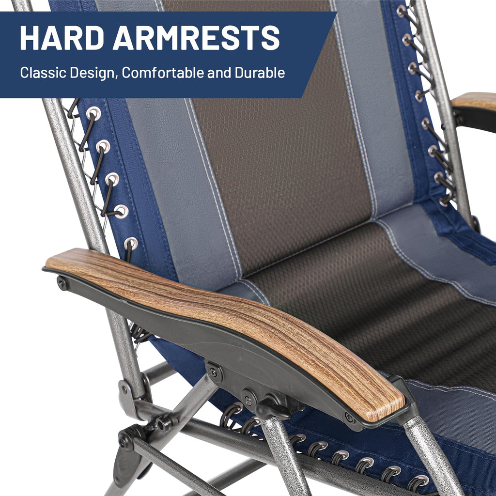 Oversized Zero Gravity Padded Reclining Lounge Chair with Cup Holder 350 lbs F672