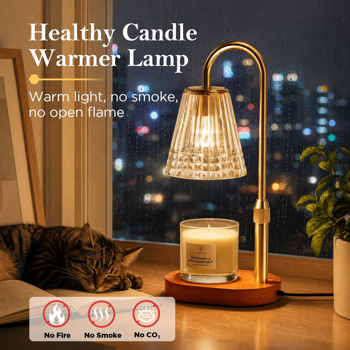 Candle Warmer Lamp with Timer A8092