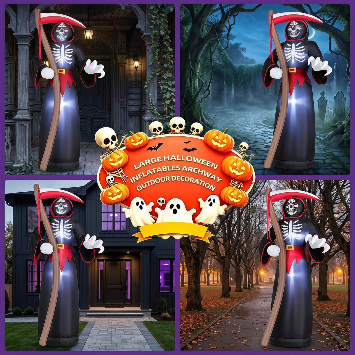 8FT LED Inflatable Outdoor Yard Decor R345