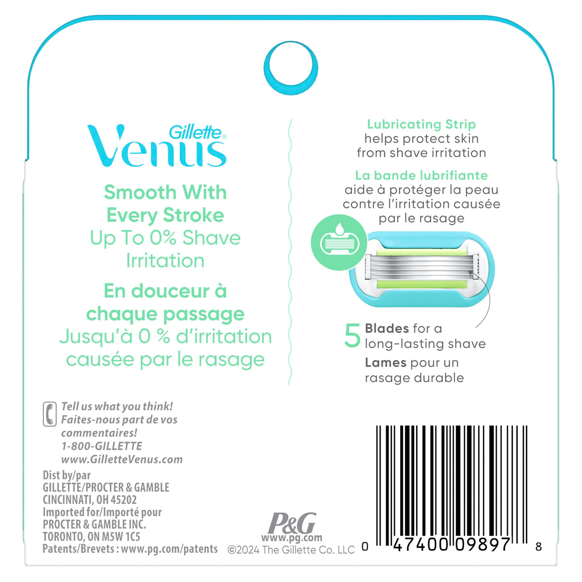 4 Count Womens Razor Blade Refills F88317