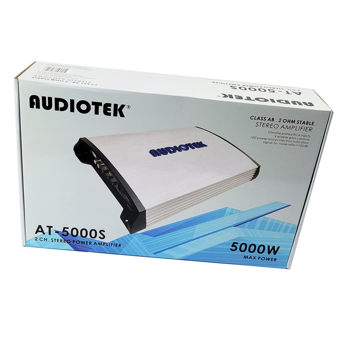 2 Channel Class A/B Car Amplifier, 5000W, 2 Ohm Stable, Bridgeable B839321