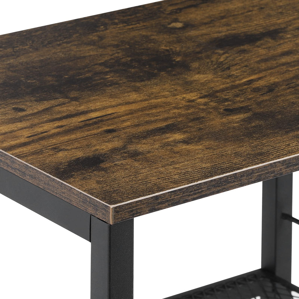 3 Tier End Table with Wheel Y128
