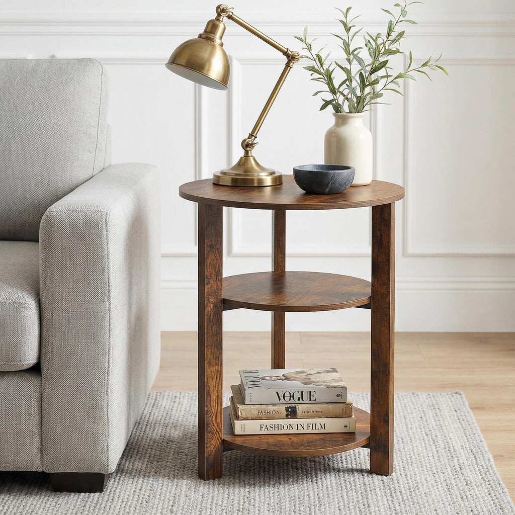 3-Tier Round Side Table W8392