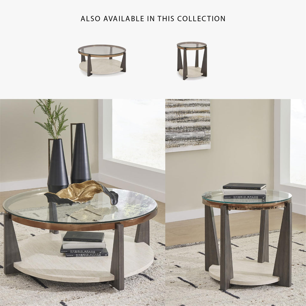 Round Glass Coffee Table X28890