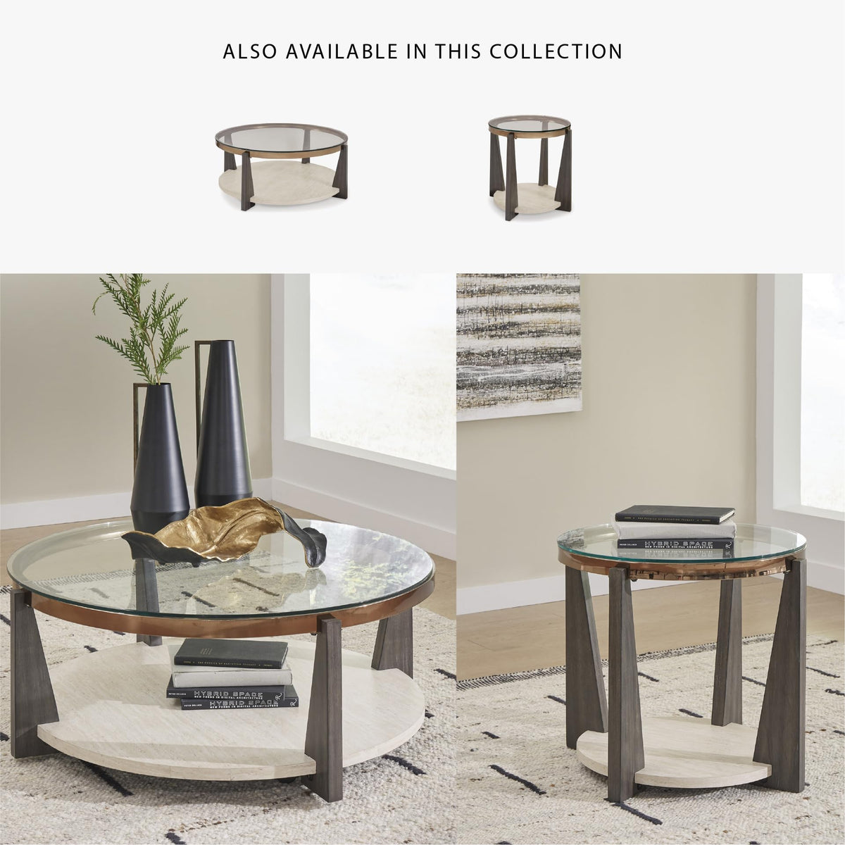 Round Glass Coffee Table X28890