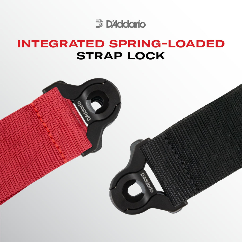 Black Leather Guitar Strap C9930