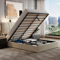 White Queen Lift Up Storage Bed Frame C97177