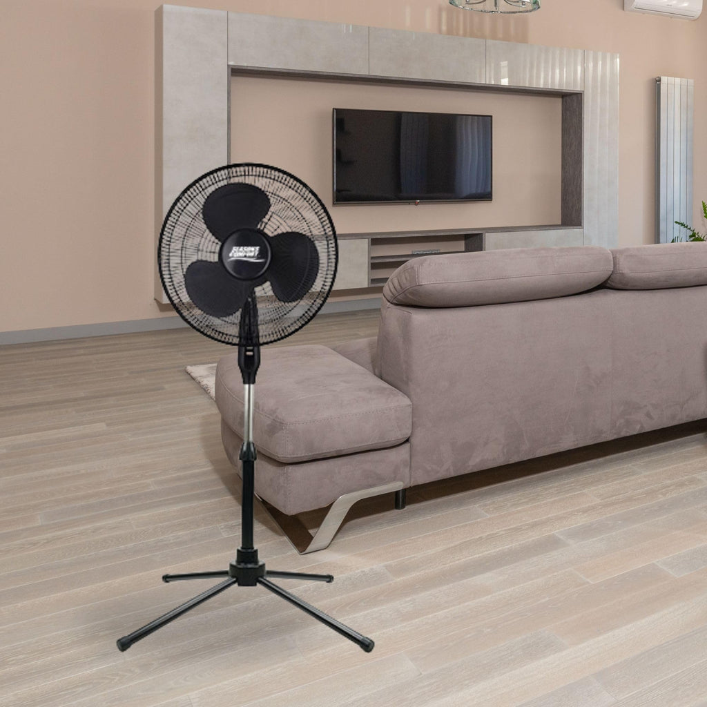 18" Oscillating Pedestal Fan, Adjustable Height, 3 Speed B824774