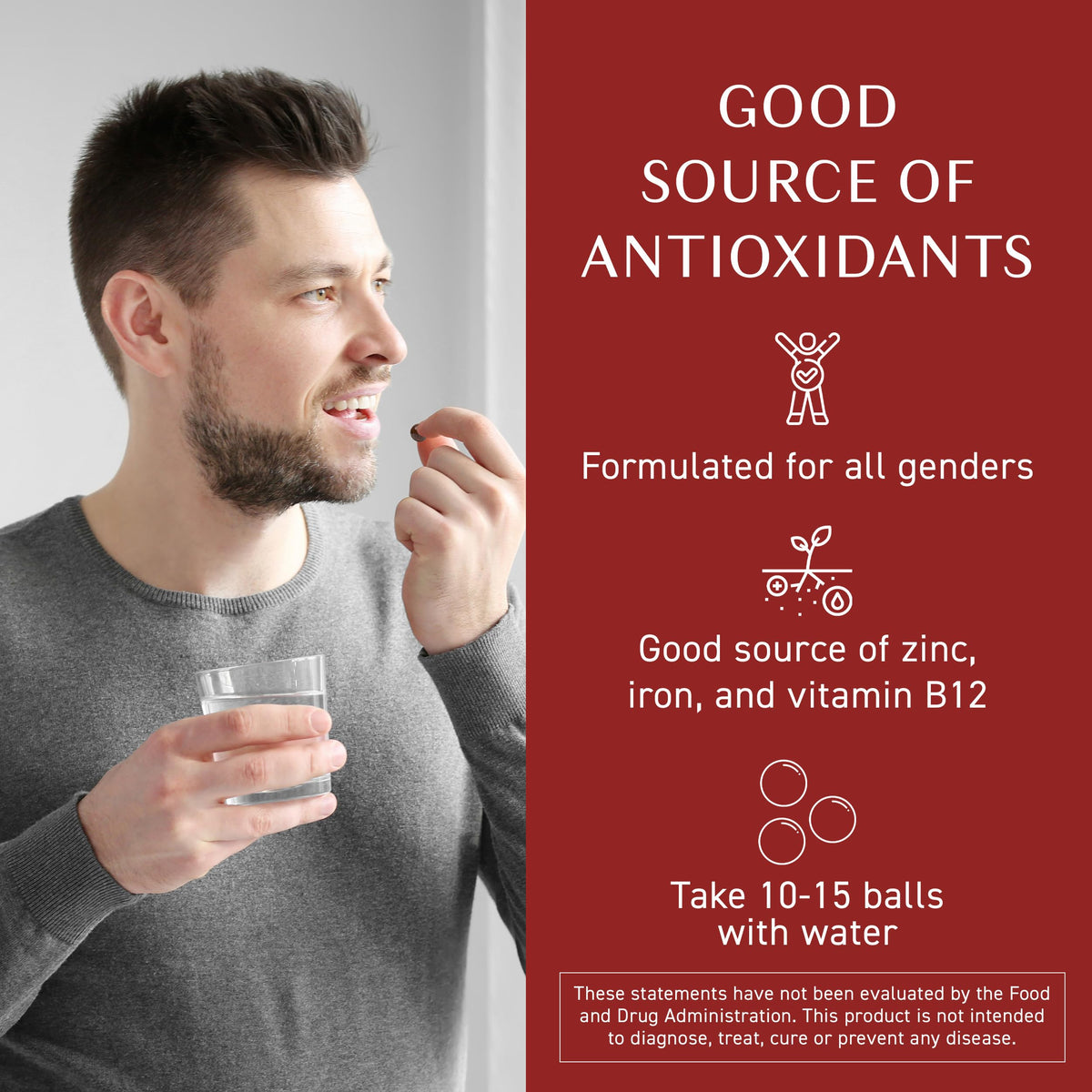 Black Garlic Supplement with Vitamin B, 6.4 Ounce Bottle, Pack of 2 O1658