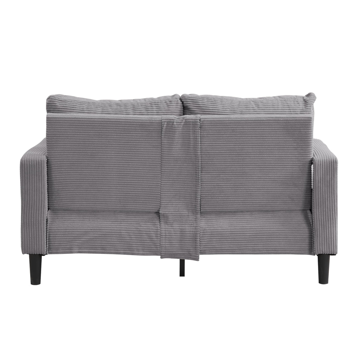 Light Gray 2-Seater Upholstered Loveseat Sofa T995