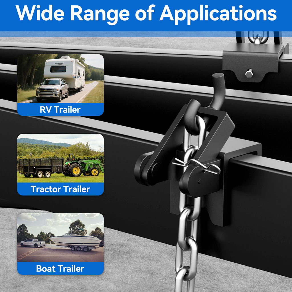 Black 2 Pack Heavy Duty Steel Weight Distribution Hitch Brackets S793468