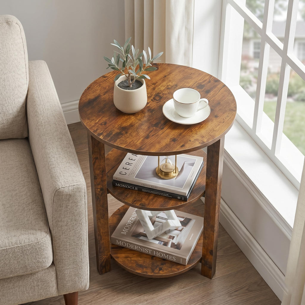 3-Tier Round Side Table W8392