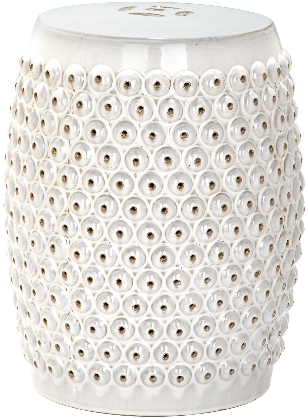 Creme Ceramic Garden Stool R274